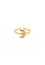 Golden moon ring