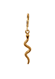 Golden snake earring