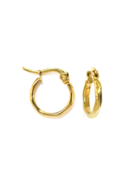 Golden twisted hoops (15mm)