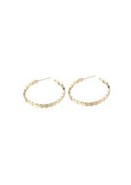 Golden honeycomb hoops