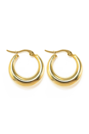 Golden big hoops