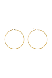 Golden basic hoops (40mm)