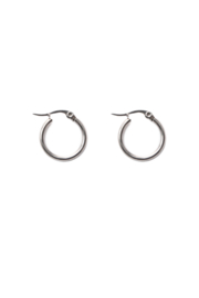 Silver basic hoops (20mm)