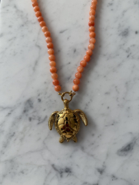 Kralenketting - Oranje jade