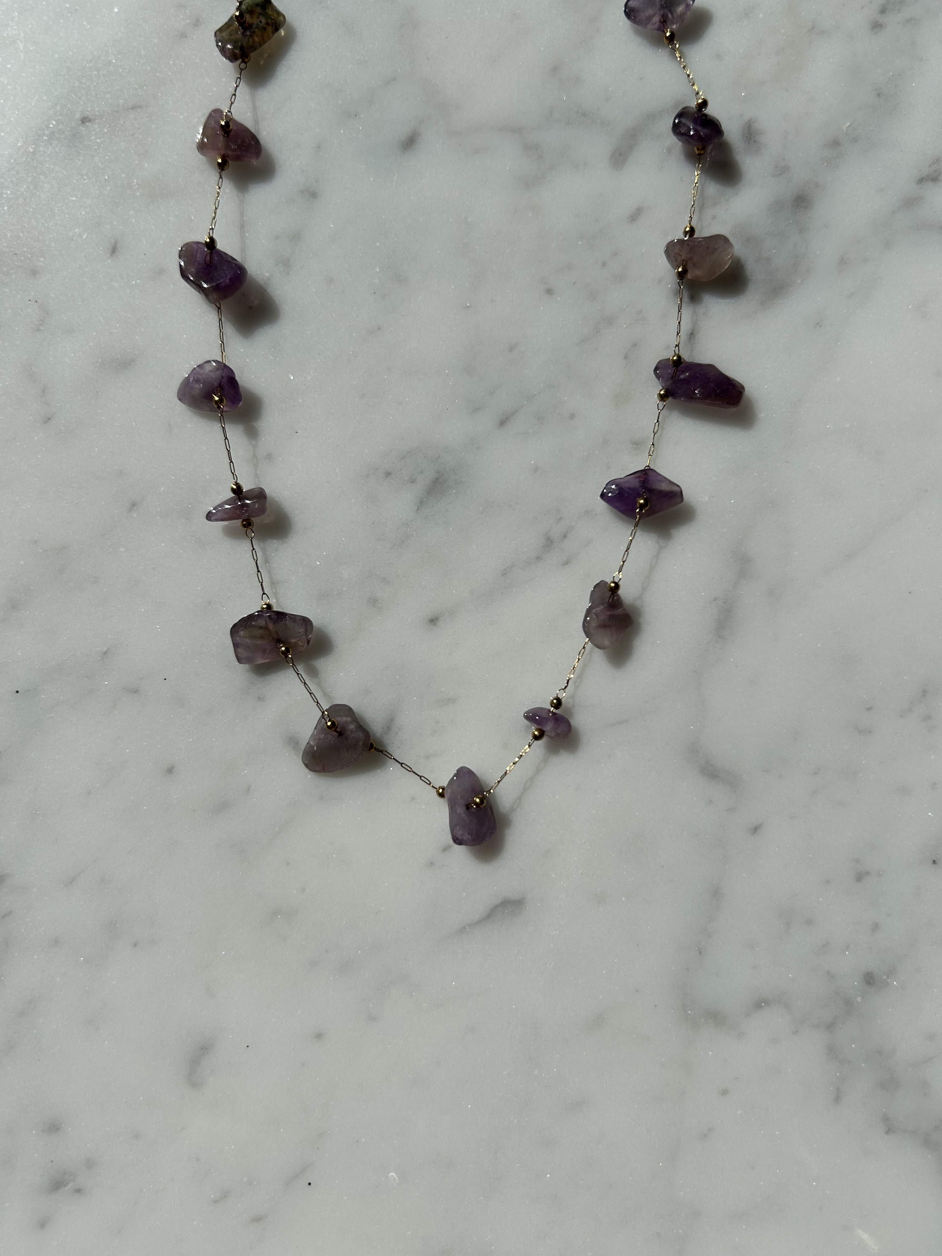 Golden amethyst stones