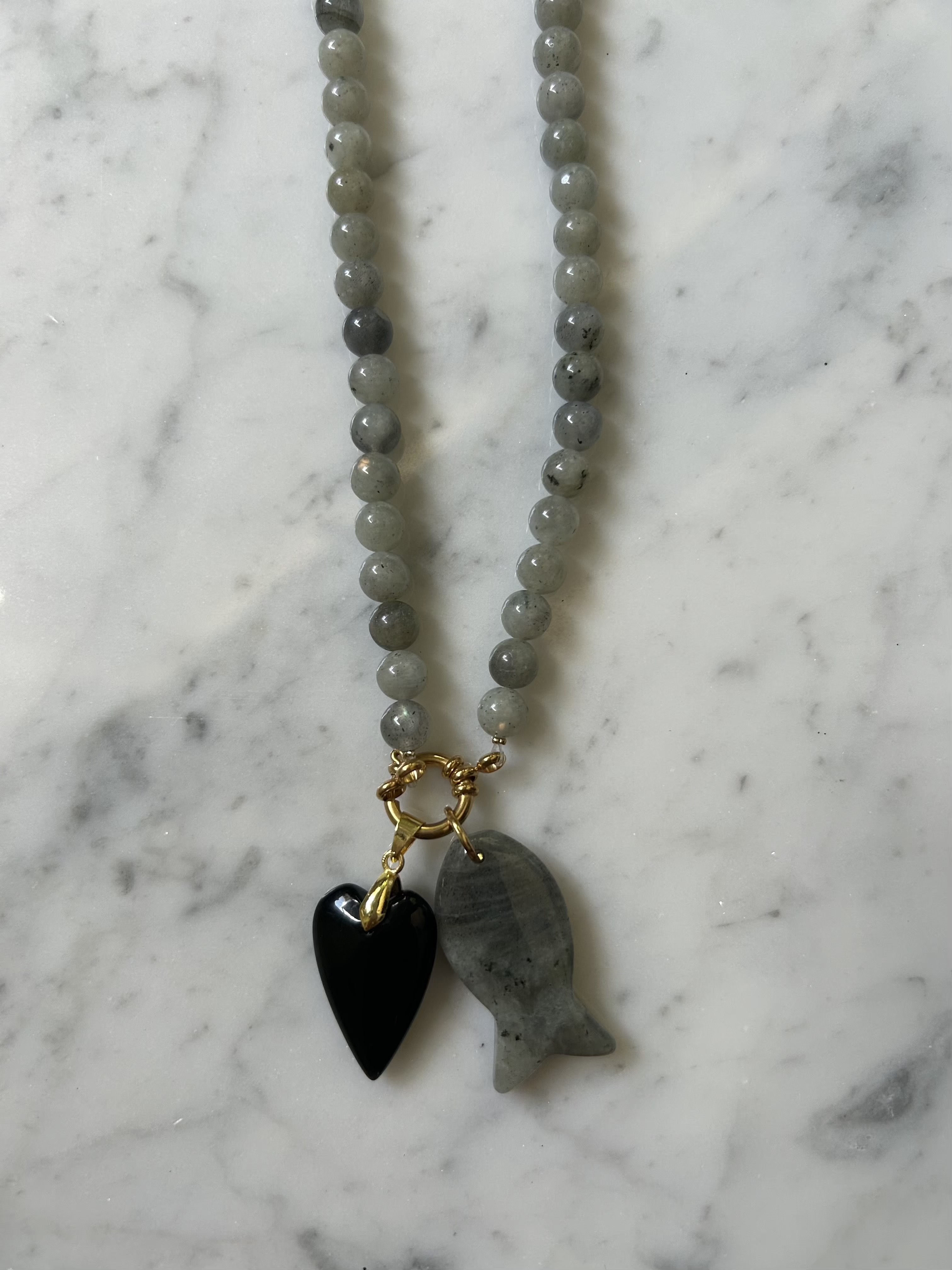 Kralenketting - Grijs