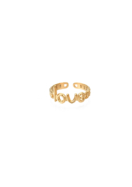 Golden love ring