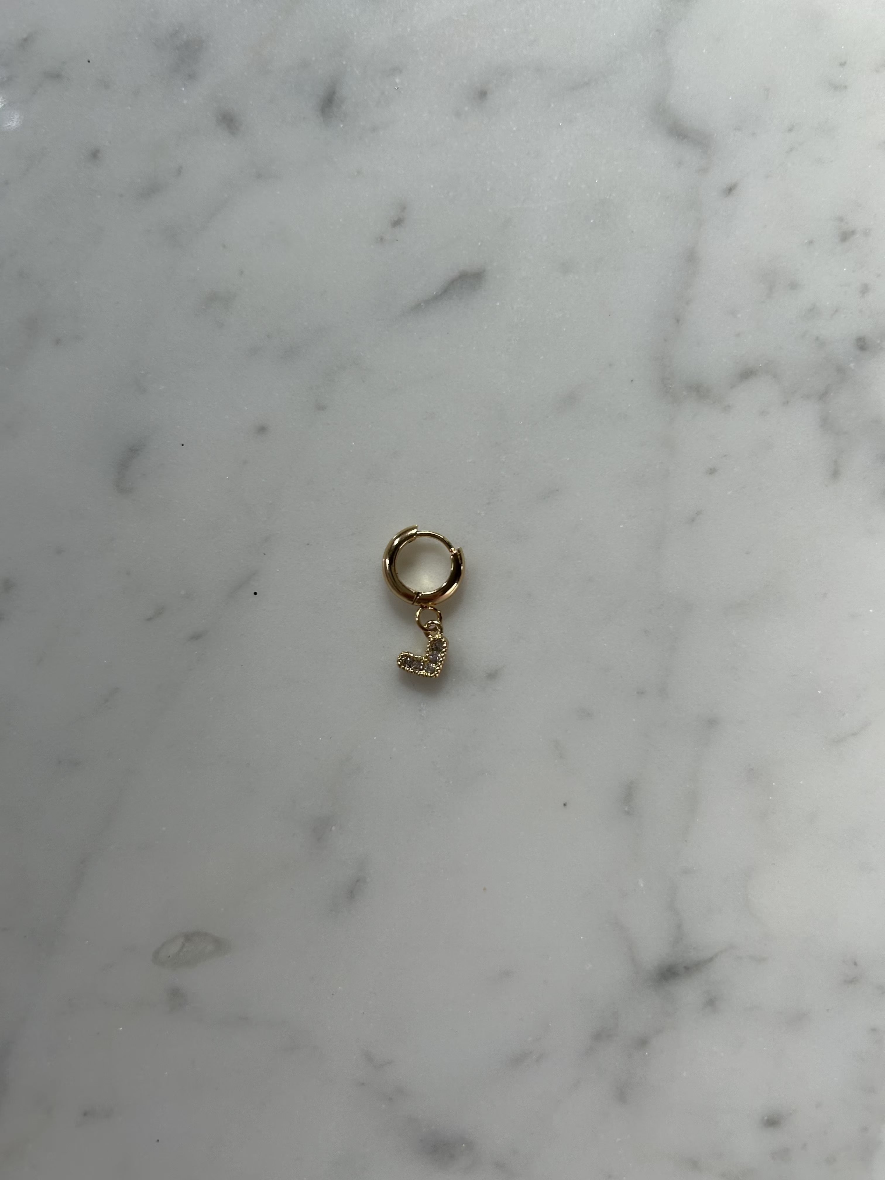 Golden bling mini heart