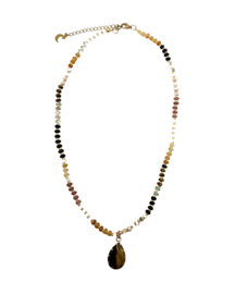 Golden smoke beads