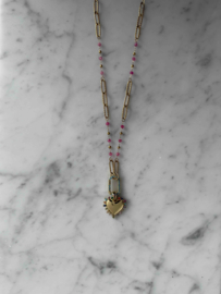 Golden colorful heart