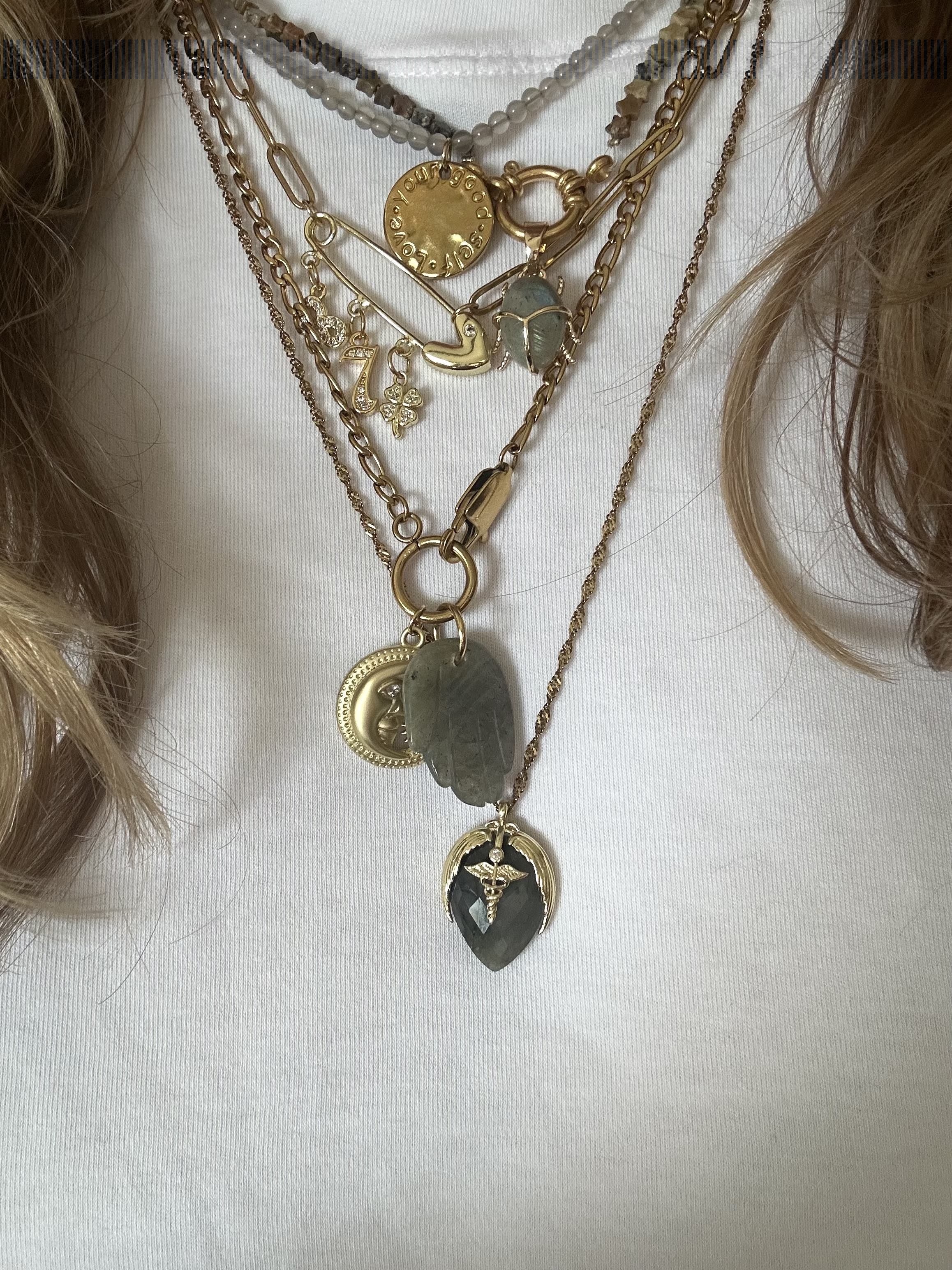 Golden lucky pendants