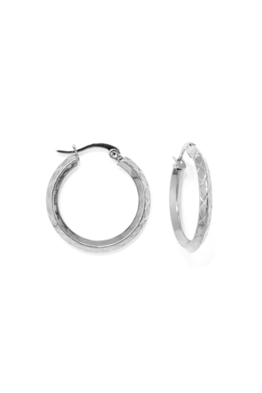 Silver special hoops