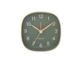 Wekker Travel square groen