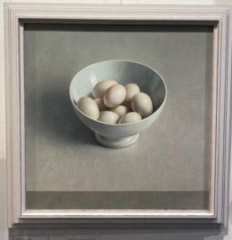 Henk Helmantel "witte chinese bowl met eieren
