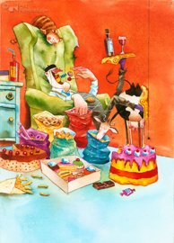 Marius van Dokkum "Opa Jan zakt door zijn stoel" nr 6