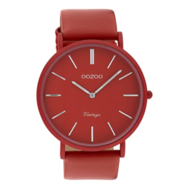 Oozoo horloge oranje/rood, vintage