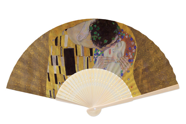 Handwaaier, Gustav klimt, "The Kiss"