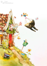 Marius van Dokkum "Opa Jan zakt door zijn stoel" nr 6