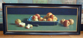 Henk Helmantel, "Blauwe bak met appels"