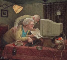 Puzzel Marius van Dokkum "Meegaan met de tijd"