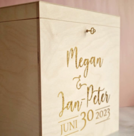 Houten enveloppendoos