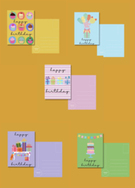 Set ansichtkaarten ‘happy birthday’