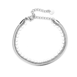 Armband Alicia - Stainless steel zilverkleurig