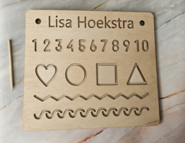 Houten montessori bord