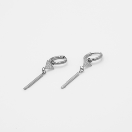 Oorringetjes Jane - Stainless steel zilverkleurig