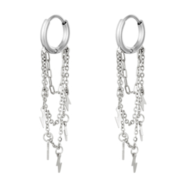Oorringetjes Olivia - Stainless steel zilverkleurig