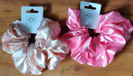 Scrunchie XL zijde peach