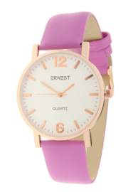 Ernest horloge "Rosé-Misty" fuchsia