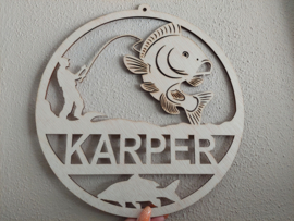 Vishanger - Karper - gepersonaliseerd met naam