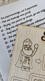 Houten Sinterklaas spel- Bordspel pakjesavond - 5 december familiespel