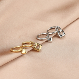 Oorringetjes Heleen - Stainless steel zilverkleurig