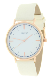 Ernest horloge "Rosé Lisa Large" wit