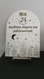 Aftelkalender 24 dagen aftellen tot Sinterklaas