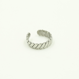 Ring Kaley - Stainles steel zilverkleurig