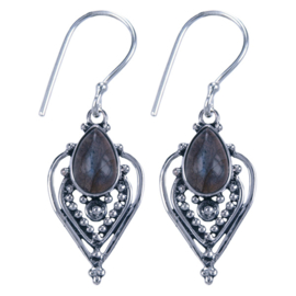 Oorhangers Lieke - 925 zilver Labradoriet