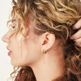 Oorringetjes Lana - Copper Goudkleurig