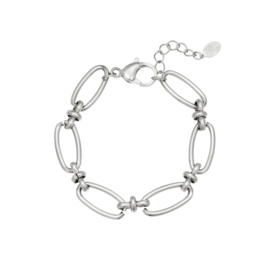 Armband Lola - Stainless steel zilverkleurig