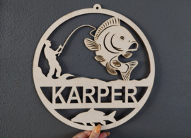 Vishanger - Karper - gepersonaliseerd met naam