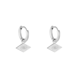 Oorringtjes Odina - Stainless steel zilverkleurig