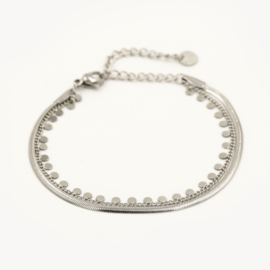 Armband Alicia - Stainless steel zilverkleurig