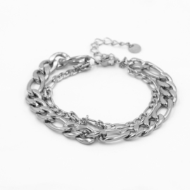 Armband Lyla - Stainless steel zilverkleurig