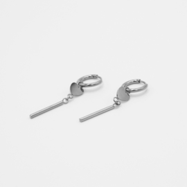 Oorringetjes Hannah - Stainless steel zilverkleurig