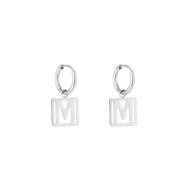 Oorringetjes M - Stainless steel zilver