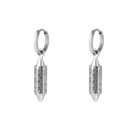 Oorringetjes Lynn - Stainless steel zilverkleurig