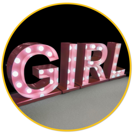 LED Letters “GIRL”