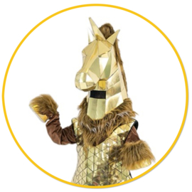 Golden Mirror Horse
